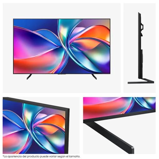 Cod. 127 Smart TV Hisense 98" 98Q6QG QLED 4K UHD / Google TV / FreeSync Premium / Dolby Vision / Dolby Audio / MEMC, AIPQ / Wi-FI 6, BT V5.3 / 4*HDMI 2.1, 2*USB / Control remoto por voz