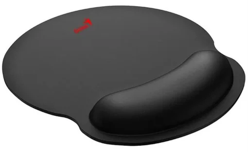 Cod. 037 Mouse Pad con Apoyadera de gel Genius G-WMP 100 / tela y caucho / Dimenciones: 230mm*250mm*25mm / negro