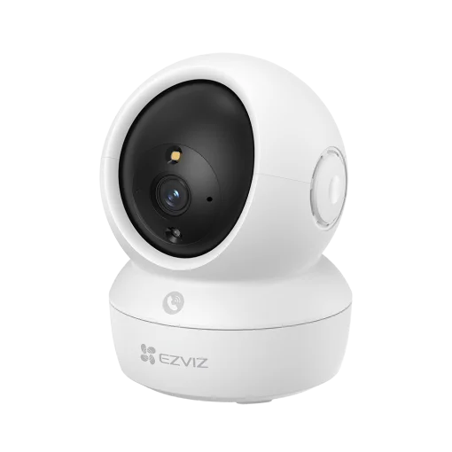 Cod. 331 Cámara Smart 360° EZVIZ H6c Pro 3K / Visión Nocturna a Color Smart / Modo patrulla / Detección (AI) Personas y ruidos fuertes / Seguimiento de Zoom Aut. / Audio bidireccional y botón de llamada / compatible: Alexa y google home / Soporta mi