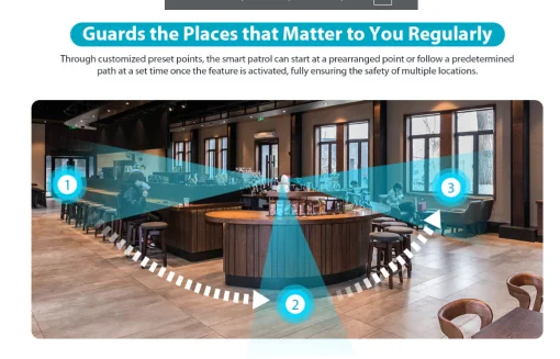 Cod. AD:369 Cámara Smart 360° DAHUA Hero B1 3MP / Detección AI Humana/Mascota / Seg. Automático / modo Patrulla / Audio bidireccional &amp; botón de llamada / Wi-Fi 6 / Soporta microSD (hasta 256GB )