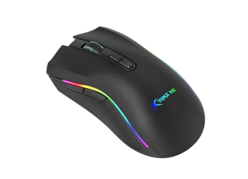 Cod. 289 Mouse XTRIKE-ME GM-314 BK / 7200 DPI / Driver Programable / Iluminación RGB (efectos dinamicos) / USB, Cable:1.5 mt. / 7 botones / Negro