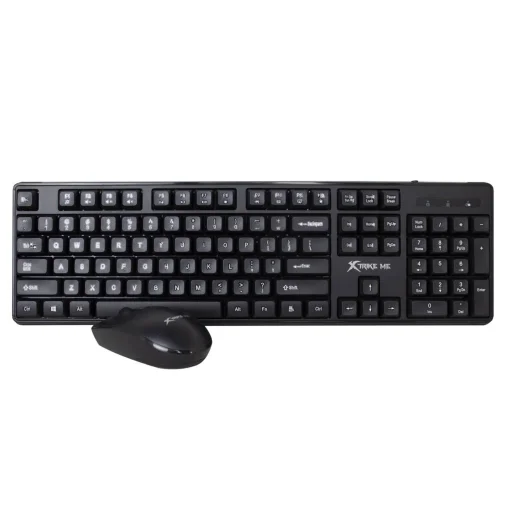 Cod. X:243 Kit 2en1 Xtrike Me MK-307 Inalámbrico / Teclado + Mouse óptico 1600DPI, 4 botones / 2.4GHz / Silencioso / Ergonómico / Español