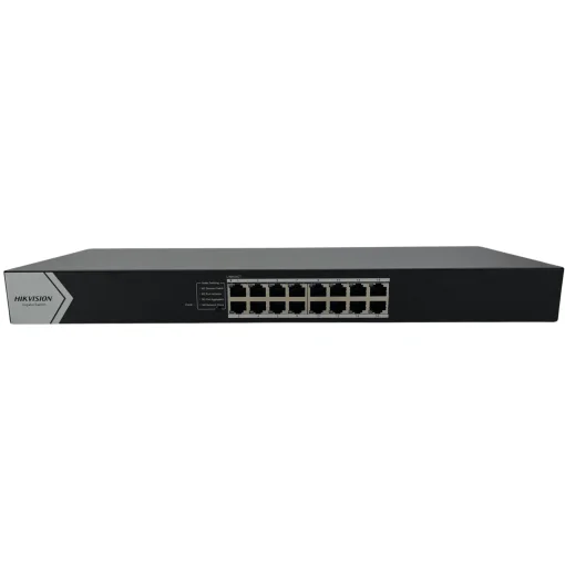 Cod. 131 Switch Gigabit HIKVISION DS-3E0516-E(C) / 16 puertos RJ45 10/100/1000Mbps / Montaje en rack / conmutación 32 Gbps / Carcasa de metal