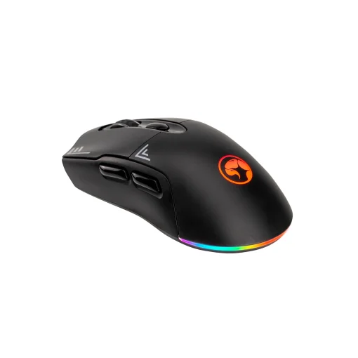 Cod. GM:231  Mouse MARVO Duke 20 M803W WK / Modo Dual (Wireless 2.4G + Cableado)&nbsp;/ 4800DPI / Iluminaci&oacute;n RGB (14 modos) / 7 botones / bater&iacute;a 500mAh recargable USB-C