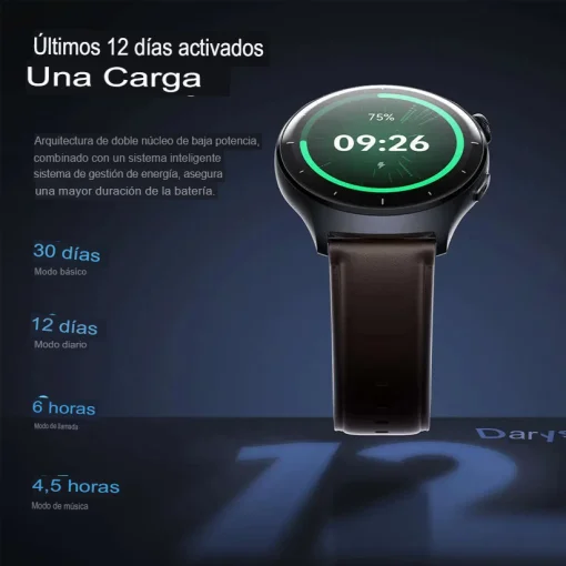 Cod. 1201 SmartWatch Mibro Lite 3 (Gold) / AMOLED HD 1.3" 60FPS / LLamadas Bluetooth V5.3 / Monitoreo de Salud 24/7: (ritmo card&iacute;aco, SpO2, estr&eacute;s y sue&ntilde;o) / Resistente al agua (2ATM) / Bat. 300mAh (12 d&iacute;as) / 100+ modos deportivos