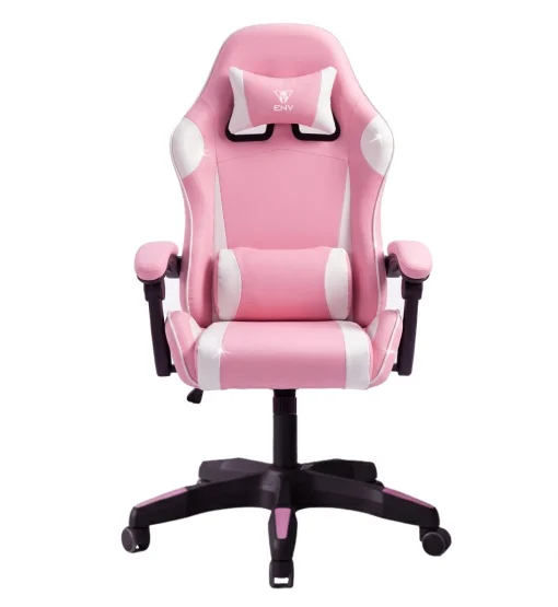 Cod. 1173 Silla Gamer ENV Aphrodite Pink / Almohada cabeza y zona lumbar / Rotaci&oacute;n 360&deg; / Respaldo reclinable 180&ordm;