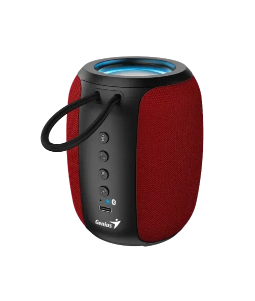 Cod. G:244 Parlante Bluetooth Genius SP-915BT / 5W RMS / LED-RGB / Micrófono incorporado / USB-C, Bat.1200mAh (Hasta 6H reproducción)
