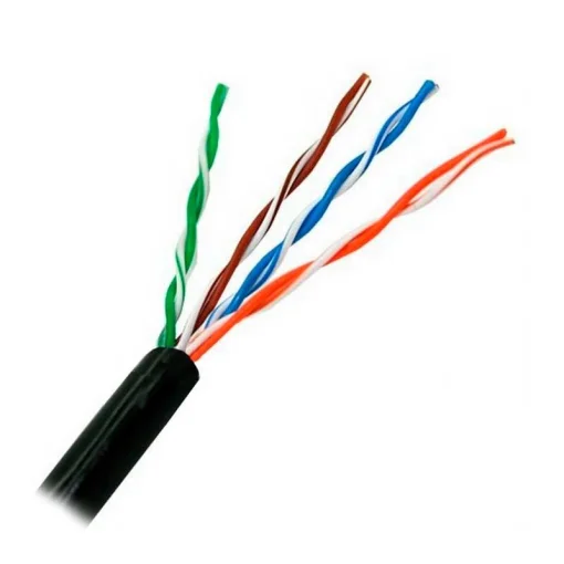 Cod. 232 Cable UTP TUREON CAT5E P/Erterior / 305 Metros CCA 60/40 25AWG T-5E25-EB / Negro