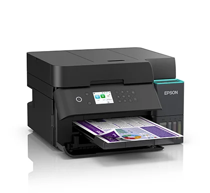 Cod. 204 Impresora EPSON EcoTank® L6370 / Dúplex / ADF 30 hojas / Imprime, Copia, Escanea / Wi-Fi Dual Band, Ethernet, USB / Smart Panel (envia a imprimir desde tu móvil) / Más rápida (18 ppm negro / 9 ppm color)