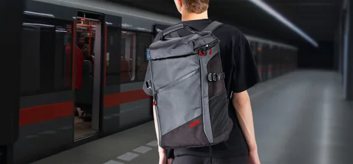 Cod. 106  Mochila MARVO Ranger 600G (BA-002) / P/2*Laptops 15.6" / Compartimento oculto y Bolsillo antirrobo / Acolchado malla transpirable post. / Nailon Oxford impermeable y cuero PU