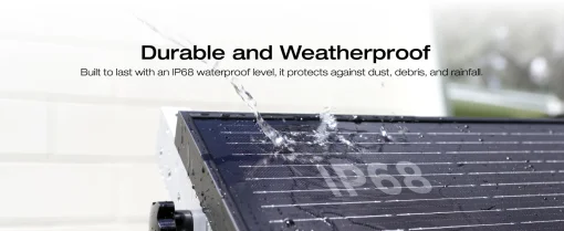 Cod. 238 Kit 2 paneles solares rígidos ECOFLOW 100W / 17.1V-5.9A / impermiables IP68 / Dim.: 98*58.6*3 cm