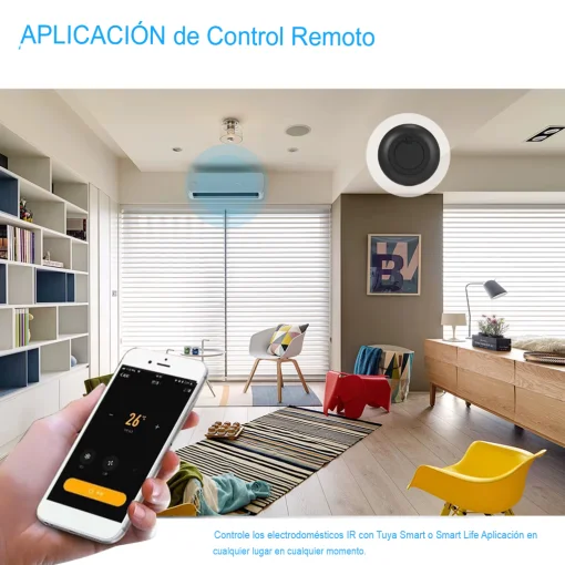 Cod. 1141 Control Remoto Universal WiFi-IR Smart LQ-Y06 / Controla Electrodom&eacute;sticos y Productos Electr&oacute;nicos / Compatible: Alexa, Google Home / Control por Voz APP