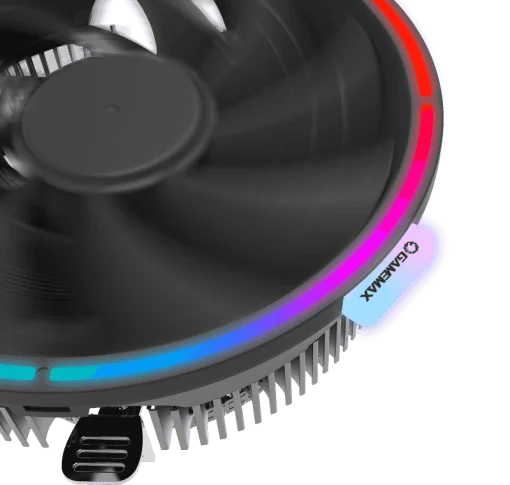 Cod. B:118  Ventilador para CPU GAMEMAX GAMMA 200 /Efecto de luz Rainbow ARGB / Parte inferior de cobre / PWM de 4 pines / Compatible con procesadores Intel  LGA 1700 y AMD AM4/AM3