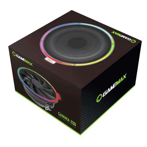 Cod. B:118  Ventilador para CPU GAMEMAX GAMMA 200 /Efecto de luz Rainbow ARGB / Parte inferior de cobre / PWM de 4 pines / Compatible con procesadores Intel  LGA 1700 y AMD AM4/AM3