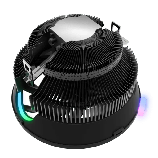 Cod. B:118  Ventilador para CPU GAMEMAX GAMMA 200 /Efecto de luz Rainbow ARGB / Parte inferior de cobre / PWM de 4 pines / Compatible con procesadores Intel  LGA 1700 y AMD AM4/AM3