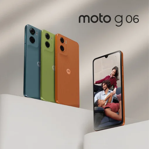 Cod. 309 Motorola G06 4G / Helio G81 Extreme / Ram 4GB (+8GB Aut. Boost AI), 128GB Alm. / 6.88" HD+ 120Hz Gorilla&reg; Glass 3 / Cam. 50MP, Selfie 8MP / Android&trade; 15 / Aud. Dolby Atmos&reg; / 5200mAh / Dual SIM / IPX IP64 / verde