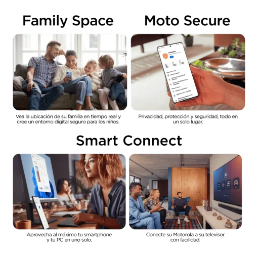 Cod. 309 Motorola G06 4G / Helio G81 Extreme / Ram 4GB (+8GB Aut. Boost AI), 128GB Alm. / 6.88" HD+ 120Hz Gorilla&reg; Glass 3 / Cam. 50MP, Selfie 8MP / Android&trade; 15 / Aud. Dolby Atmos&reg; / 5200mAh / Dual SIM / IPX IP64 / verde
