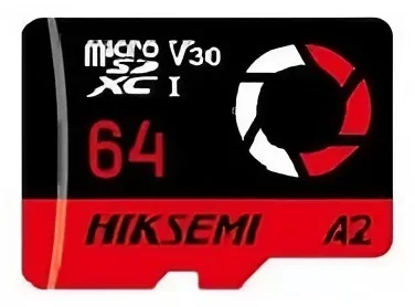 Cod. 240 Micro SD HIKSEMI Capture 4K clase 10 V30 64GB / Espacial P/Drones, Videojuegos, Cámaras Video grabación en 4K UHD / Lectura 180MB/s y escritura 150MB/s