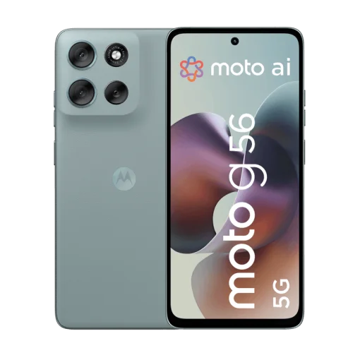 Cod.319 Motorola G56 5G / Dimensity 7060 / Ram 8GB (+8GB Aut. Boost AI), 256GB Alm. / 6.72" FHD+ 120Hz Corning&reg; Gorilla Glass 7i / Cam. Sensor Sony - LYTIA 600 50MP, Selfie 32MP / Android&trade; 15 / Dolby Atmos&reg; / TurboPower&trade; 30W, 5200mAh / eSIM + pSIM / IP69&amp;