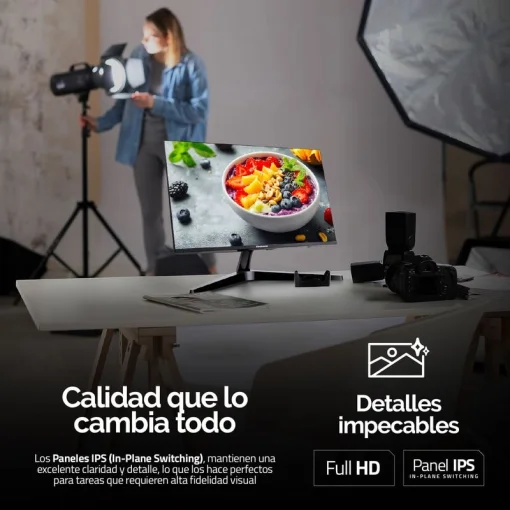 Cod. 135 Monitor Indurama Vortix Nova 27" FHD 120Hz, 5ms IPS / Cuidado visual / 1*DisplayPort, 1*HDMI(incl.Cable) / Compatible VESA (100 mm)