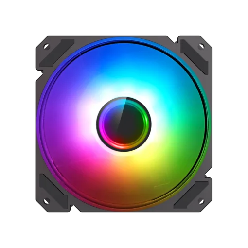 Cod. V:259 Ventilador GAMEMAX FN-12Rainbow-C9-Infinity / Luces ARGB LED de efecto infinito / FAN120mm / Conector: Molex + 3 Pines 5V / Compatible AURA SYNC
