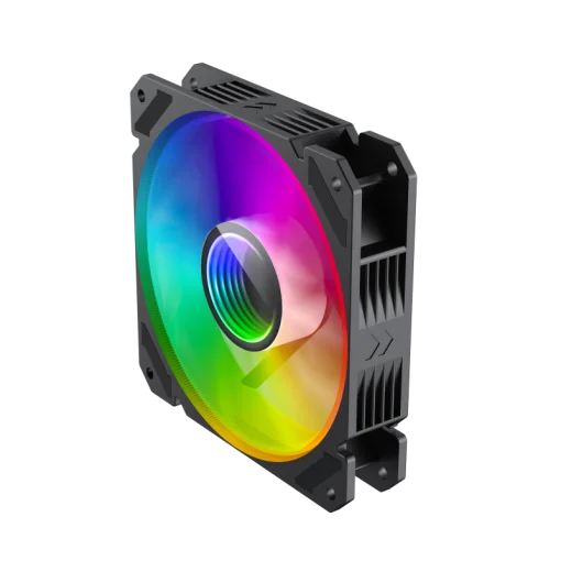 Cod. V:259 Ventilador GAMEMAX FN-12Rainbow-C9-Infinity / Luces ARGB LED de efecto infinito / FAN120mm / Conector: Molex + 3 Pines 5V / Compatible AURA SYNC