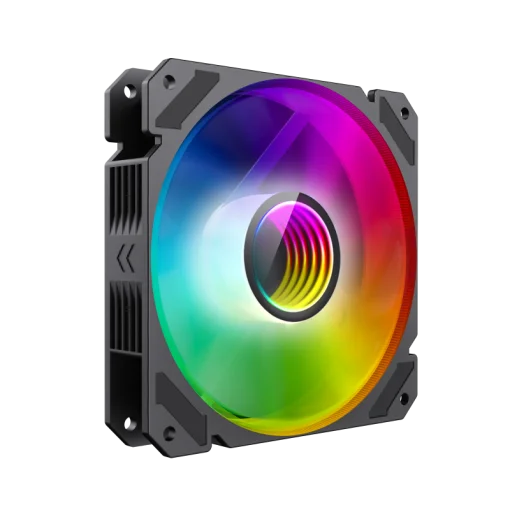 Cod. V:259 Ventilador GAMEMAX FN-12Rainbow-C9-Infinity / Luces ARGB LED de efecto infinito / FAN120mm / Conector: Molex + 3 Pines 5V / Compatible AURA SYNC