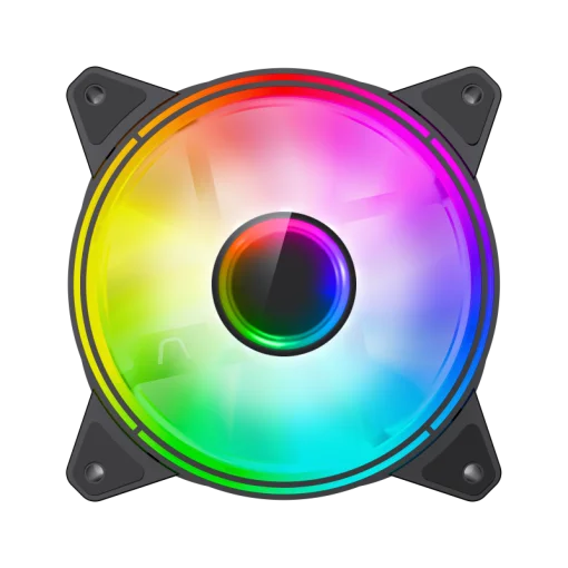 Cod. V:159 Ventilador GAMEMAX FN-12Rainbow-Q-Infinity / Luces ARGB LED de efecto infinito / FAN120mm / Conector: Molex + 3 Pines 5V / Compatible AURA SYNC