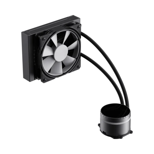 Cod. 156 Sistema de Enfriamiento Líquido GAMEMAX ICEBURG 120 Black / FAN 1*120MM PWM / Sincronización ARGB AURA Sync / Conector 5V, 3 pines / 12V 4 pines / Compatible Intel 13va. Gen. LGA 1700 / AMD AM5 / ARGB