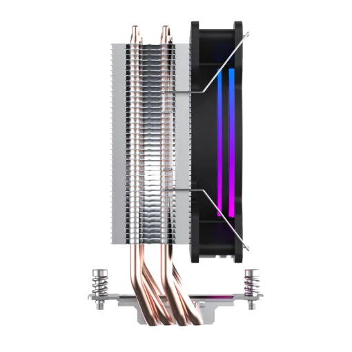 Cod.152 COOLER CPU GAMEMAX ICE BLADE ARGB / ARGB Infinito / TDP: 190W / doble anillo 120mm / 4*Heatpipes cobre / Compatible: Intel LGA1700/115X/1200, AMD AM5/AM4 / PWM 4 pines