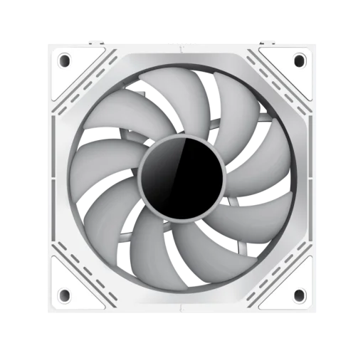 Cod. V:293 Kit Ventiladores PC GAMEMAX FN12A-S3I WH / 3*FAN120mm conectado en cadena / Luces ARGB efecto infinito 26LED (8+18 C/U) / PWM de 4 pines (M/F) / Aura 3 pin 5V (M/F)