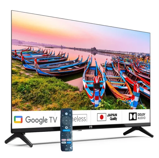 Cod. 124 Televisor HouseTV 50" 4K Ultra HD HDR / Google TV / 3*HDMI, 2*USB / Wi-FI, Bluetooth / Google Cast / Dolby Audio / Control remoto por voz