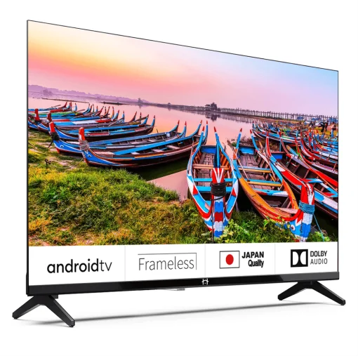 Cod. 126 Televisor HouseTV 65" QLED 4K Ultra HD HDR / Google TV / 3*HDMI, 2*USB / Wi-FI, Bluetooth / Google Cast / Dolby Audio / Control remoto por voz