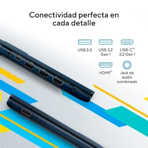 Cod. 1698  Kit ASUS VivoBook 15 X1504V / Intel® Core™ i3-1315U 13va. Gen (10MB caché, hasta 4,4 GHz) / 8GB / 512GB NVMe™ SSD / 15.6&quot; FHD / Sin Sistema (OS) / Wi-Fi 6E&amp; BT 5.3 / Teclado Español alfanumérico / Quiet Blue + Mochila + Mouse Asus