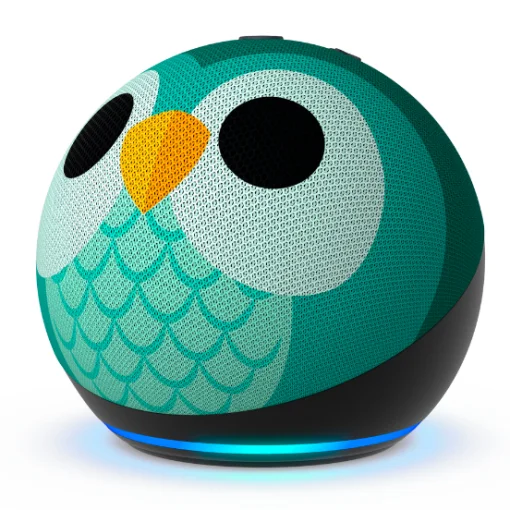 Cod. A:231 Parlante Smart Amazon&nbsp;Echo Dot (5ta Gen.) Kids / sonido vibrante 1.73&rdquo; / Audio-Libros, Juegos Educativos (1 a&ntilde;o Amazon Kids+) / Control parental - B&uacute;ho