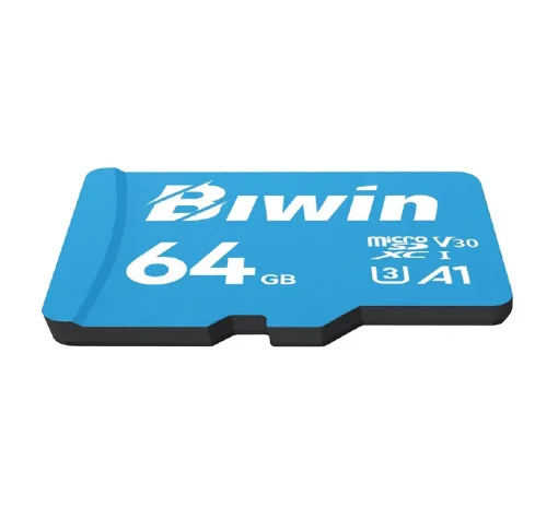 Cod. 317 Micro SD Biwin MS100 64GB&nbsp;/ Clase10, UHS-I, U3, V30, A1 / Up to 100MB/s / P/Drones, Videojuegos, C&aacute;maras Video grabaci&oacute;n 4K UHD