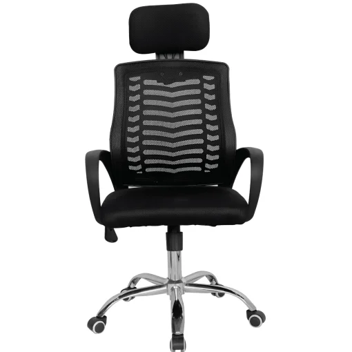Cod. 1189  Silla de Oficina Ergon&oacute;mica / Apoya cabeza Airmesh / Espaldar de malla / Altura regulable / Rotaci&oacute;n 360&deg;