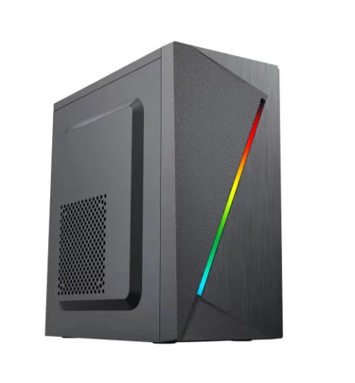 Cod. 341 Case INS CA-054 Black / 1*USB3.0 + 2*USB 2.0 / panel frontal tira LED RGB (14 modos) / ATX