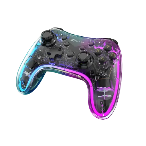 Cod. 068 Control de Juegos Inalámbrico Xtrike Me GP-52 / Iluminación RGB / Vibración dual realista / Batería: 800MA /Compatible: Android / IOS / PC / PS3 / PS4 / Nintendo Swith