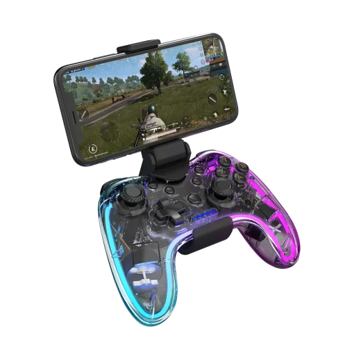 Cod. 068 Control de Juegos Inalámbrico Xtrike Me GP-52 / Iluminación RGB / Vibración dual realista / Batería: 800MA /Compatible: Android / IOS / PC / PS3 / PS4 / Nintendo Swith