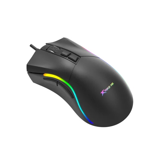 Cod. GX:188  Mouse Gaming XTRIKE-ME GM-226 / Driver Programable / Iluminación RGB (13 Efectos) / USB, Cable trenzado:1.5 mt. / 7200 DPI / 7 botones