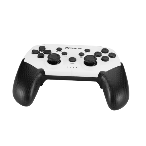 Cod. 074 Control de juegos Xtrike Me GP-43 Wireless &amp; Cableado / Batería 400mAh (5 horas) / 20 botones / Clip P/teléfono / Compatible: PS4/PS3/N-switch/IOS13.0+/Android. cable: PC D-input y X-Input/IOS13.0