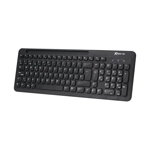 Cod. X:232 Teclado XTRIKE ME KB-303 SP / Inal&aacute;mbrico Dual (2,4G y Bluetooth) / 105 teclas Membrana / Soporte P/M&oacute;vil o tablet / compatible Windows/MAC/IOS /Android / Espa&ntilde;ol