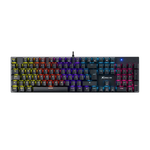 Cod. 293 Teclado Mec&aacute;nico Xtrike Me GK-803 SP / Switch Rojo / 105 teclas (26 teclas anti-ghosting), FN Multimedia / Retroiluminado Rainbow (17 modos) / Cable USB-A 1.6m / Espa&ntilde;ol