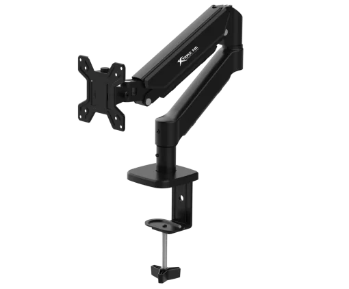 Cod. 1108 Soporte para Monitor de Escritorio Xtrike Me HT-20 BK / 13 a 32&quot;, hasta 9.5 Kg / Giro ±90°, rotacion 360° / Ajustable en mesa / vesa 75*75 a 100*100 / Negro