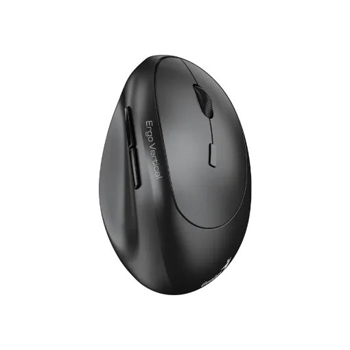 Cod. GE:268 Mouse Genius Vertical Wireless Ergo 8350S / Bluetooth + 2.4G / Ergonómico, Silencioso, Copilot AI / 2400DPI / 6 botones / Dark Grey