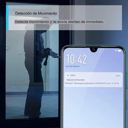 Cod. 400 C&aacute;mara Smart TP-Link Tapo C110 2K (3MP) / Detecci&oacute;n de persona/movimiento / vista nocturna 12 m zonas de bloqueo / Alarma / Audio bidireccional / Soporta microSD (hasta 512GB)