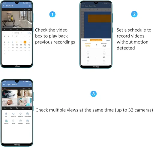 Cod. 400 C&aacute;mara Smart TP-Link Tapo C110 2K (3MP) / Detecci&oacute;n de persona/movimiento / vista nocturna 12 m zonas de bloqueo / Alarma / Audio bidireccional / Soporta microSD (hasta 512GB)