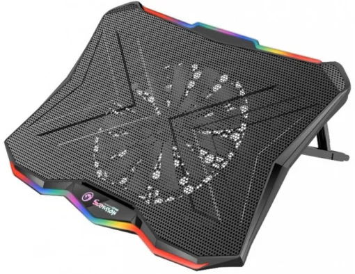 Cod. 100 Base de Enfriamiento P/Laptop MARVO Atlas 40 (FN-40) / hasta 17&quot; / iluminación RGB / Flujo de aire: 63CFM / 2 Puertos USB / Ángulo de soporte Ajustable