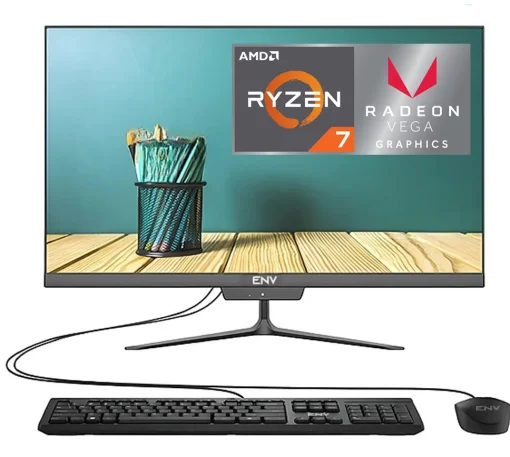 Cod. 244 AIO AIO ENV EOS R7 37 / AMD Ryzen&trade; 7 PRO 3700U con Gr&aacute;ficos Radeon Vega 10 / 16GB / 512GB PCIe&reg; NVMe&trade; / 27.0" FHD (1920*1080 px) / Wi-Fi AC + BT / Win 10 (Preinstalado), actualizable a Windows 11&nbsp;/ C&aacute;mara 3.1MP / Incl. Teclado + Mouse / Black